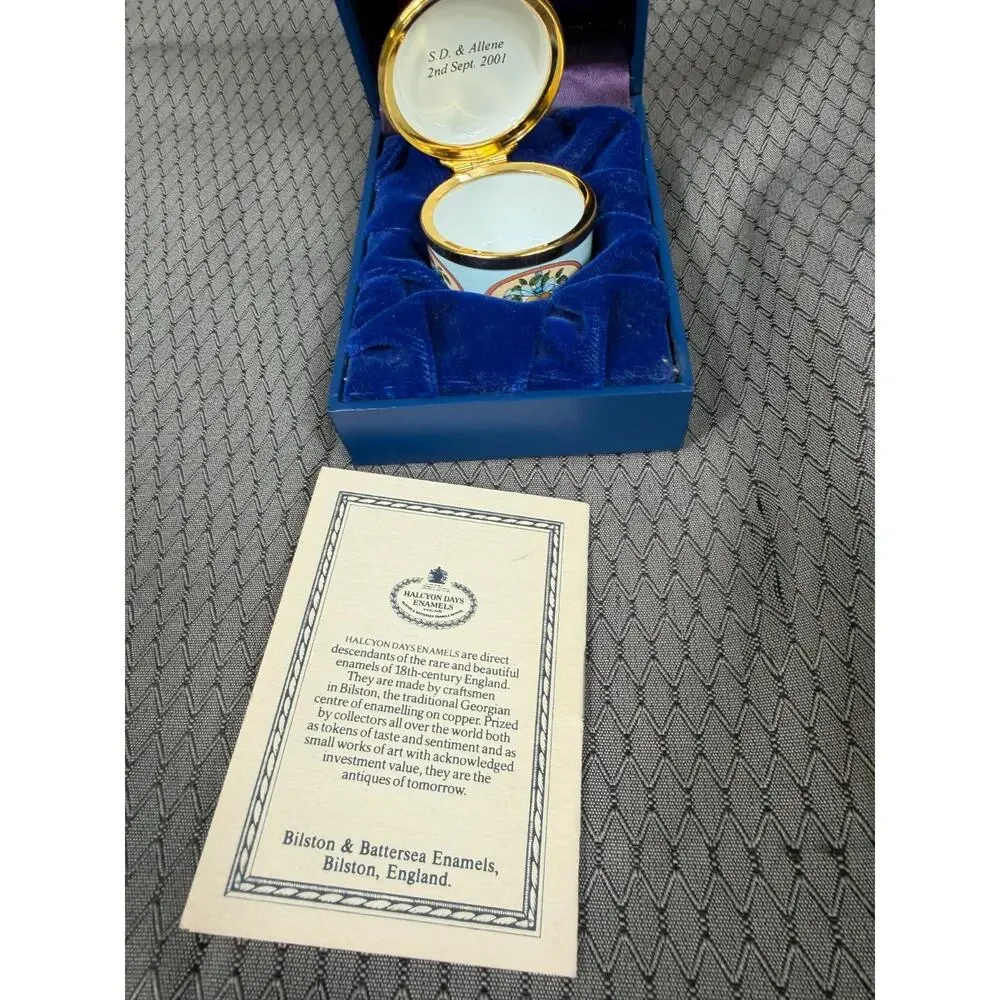 Enamel Trinket Box halycon days